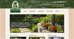 Desktop Screenshot of kingdomlandscaping.com