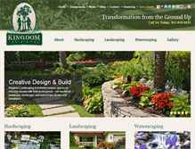 Tablet Screenshot of kingdomlandscaping.com